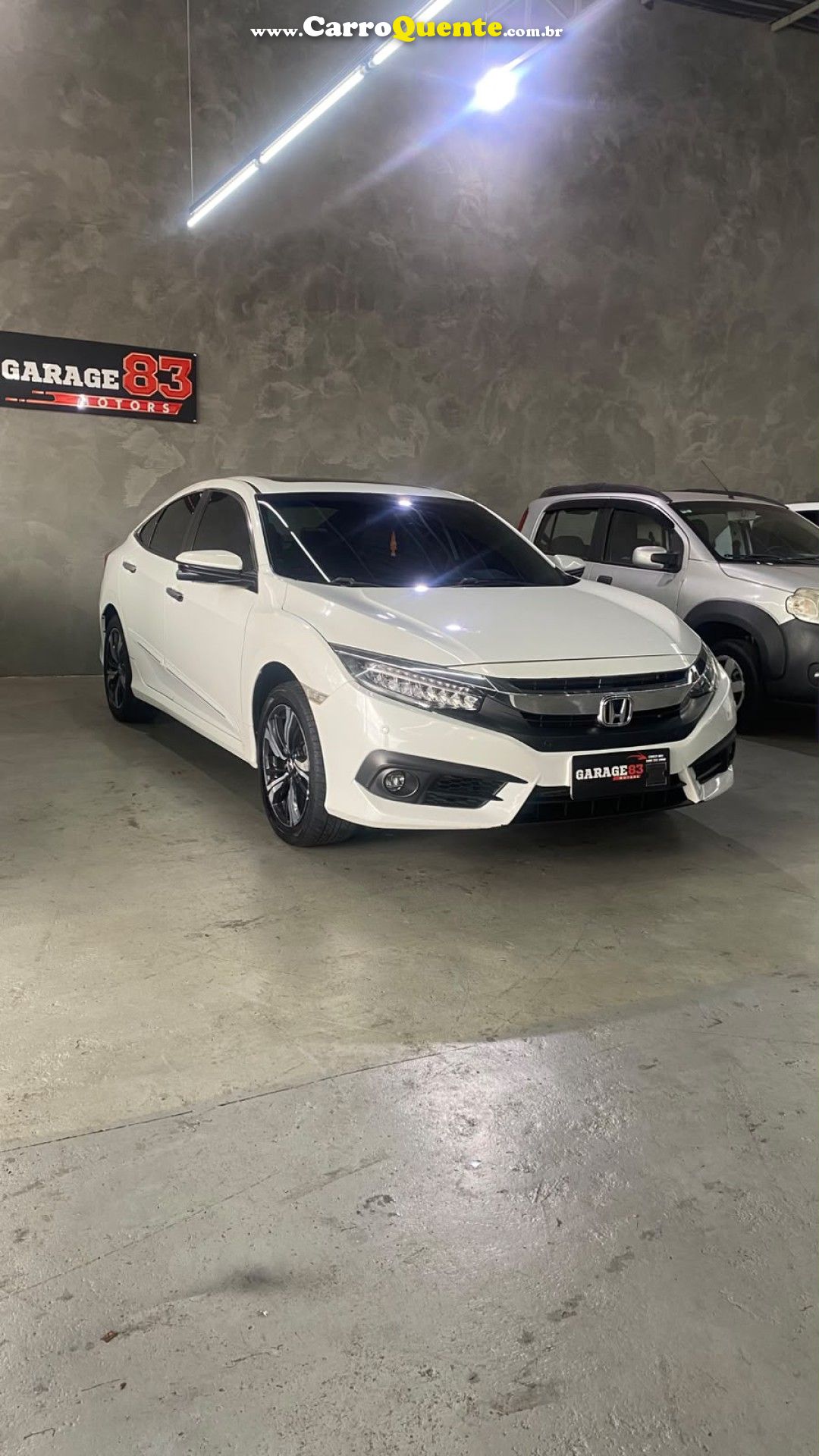 HONDA   CIVIC SEDAN TOURING 1.5 TURBO 16V AUT.4P   BRANCO 2017 1.5 GASOLINA - Loja