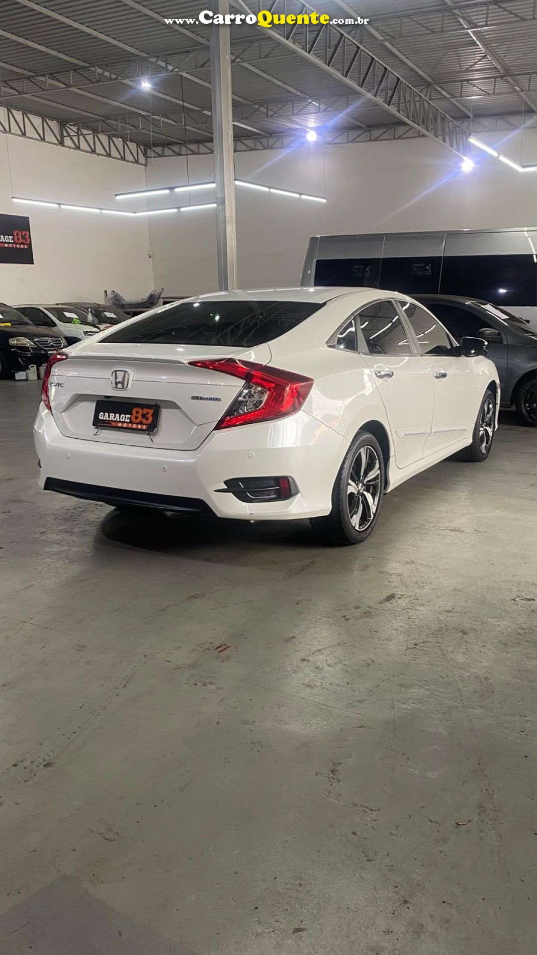 HONDA   CIVIC SEDAN TOURING 1.5 TURBO 16V AUT.4P   BRANCO 2017 1.5 GASOLINA - Loja