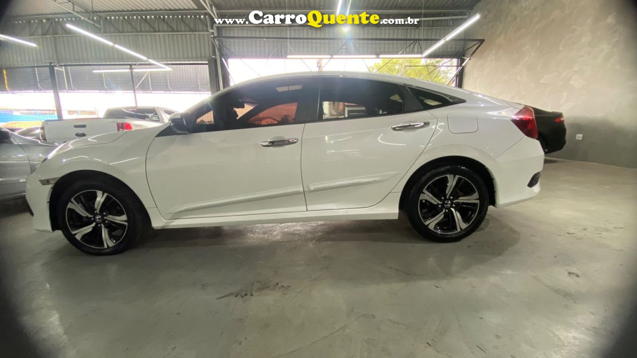 HONDA   CIVIC SEDAN TOURING 1.5 TURBO 16V AUT.4P   BRANCO 2017 1.5 GASOLINA - Loja