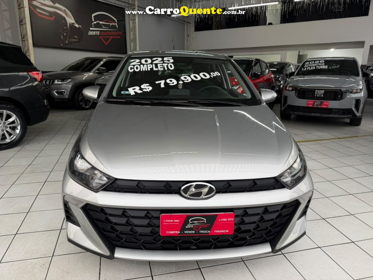 HYUNDAI   HB20 LIMITED PLUS1.0 FLEX 12V MEC.   PRATA 2025 1.0 FLEX - Loja