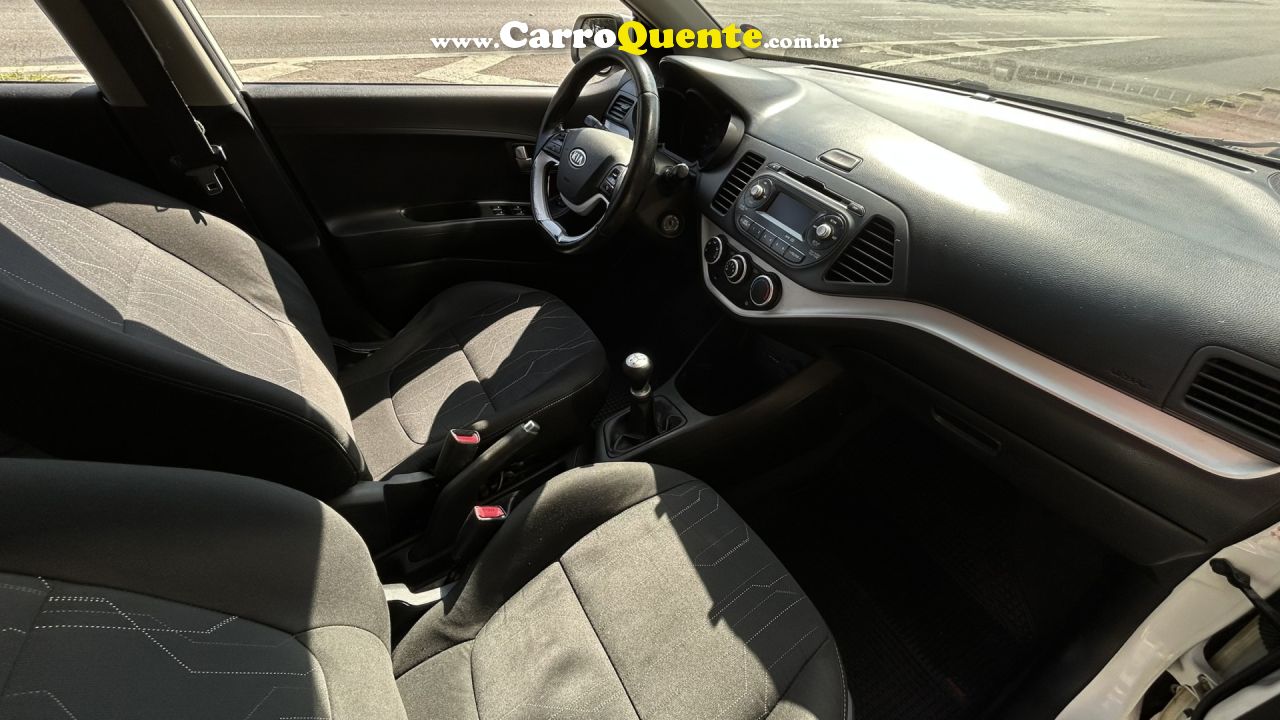 KIA   PICANTO EX 1.11.0 1.0 FLEX MEC.   BRANCO 2013 1.0 FLEX - Loja
