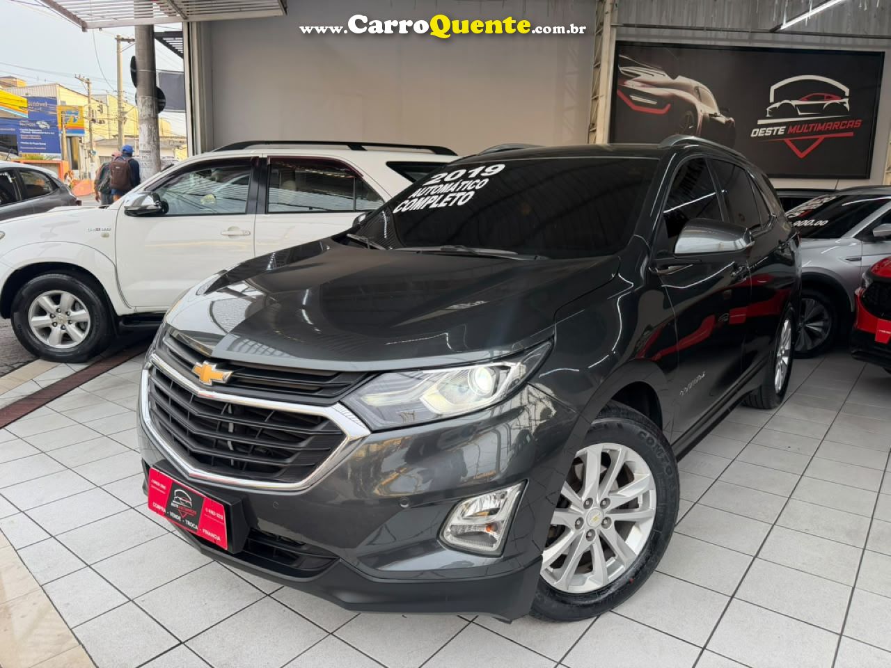 CHEVROLET   EQUINOX LT 2.0 TURBO 262CV AUT.   CINZA 2019 2.0 GASOLINA - Loja