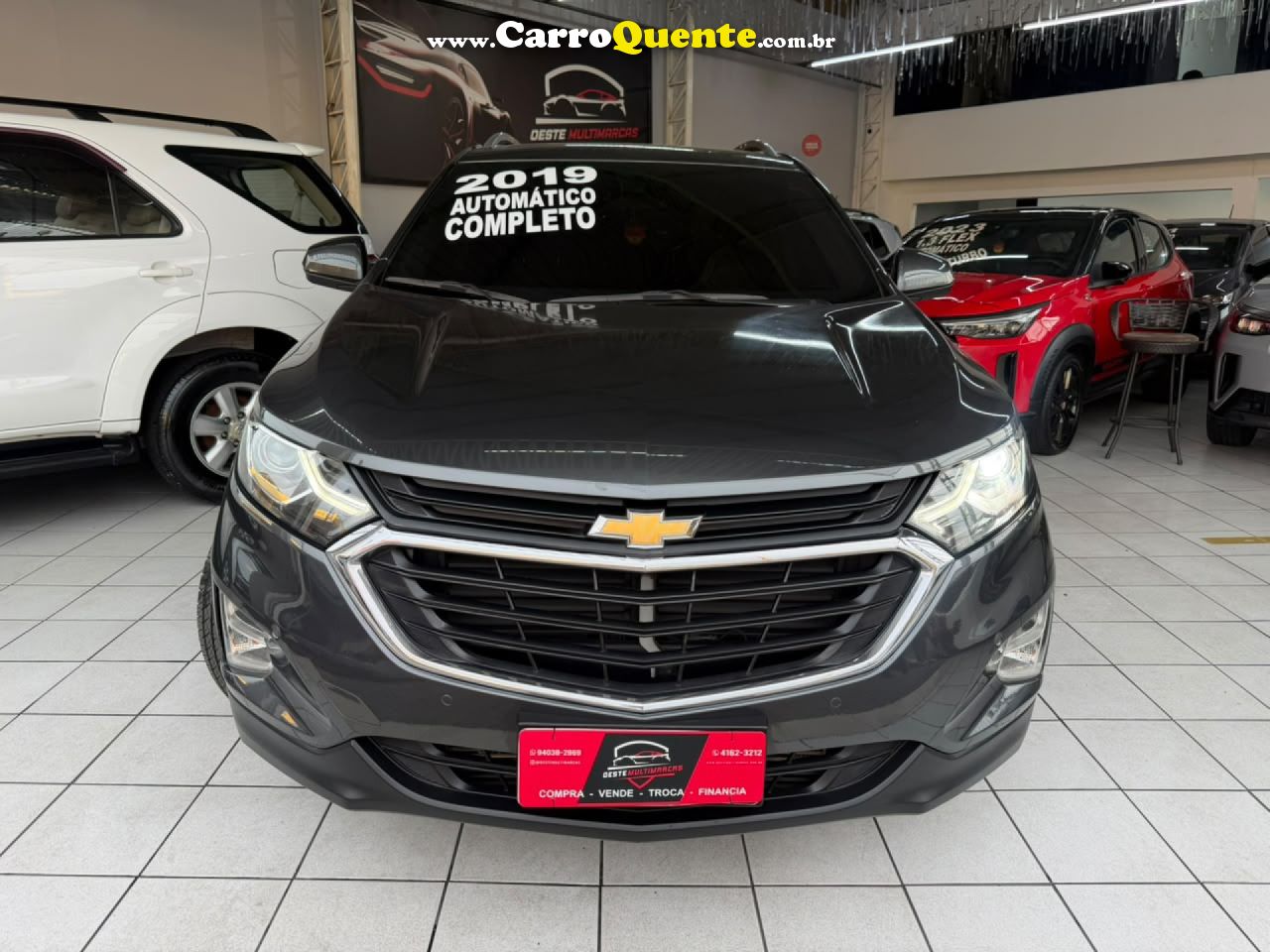 CHEVROLET   EQUINOX LT 2.0 TURBO 262CV AUT.   CINZA 2019 2.0 GASOLINA - Loja