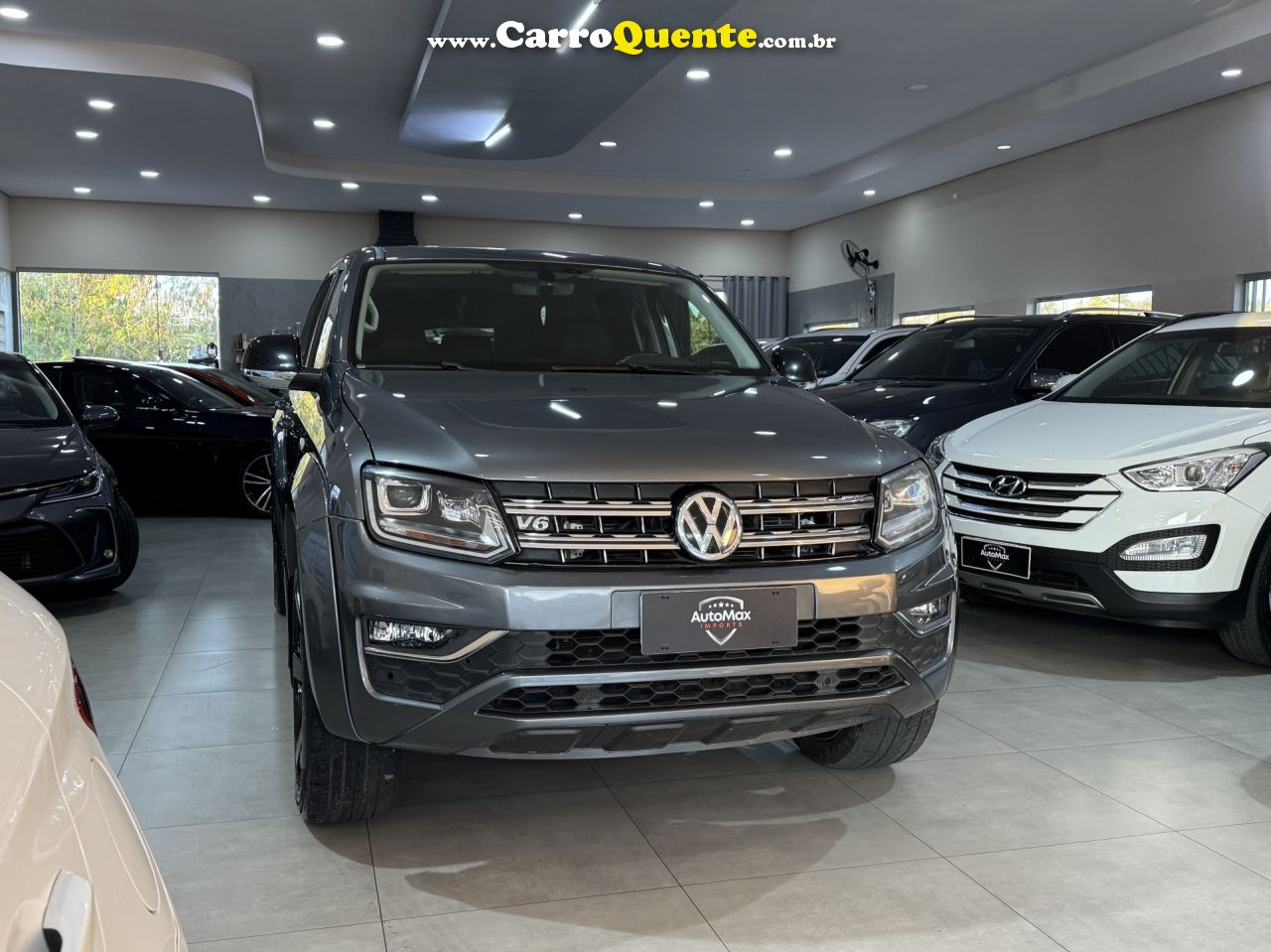 VOLKSWAGEN   AMAROK HIGHLINE CD 3.0 4X4 TB DIES. AUT.   CINZA 2019 3.0 DIESEL - Loja