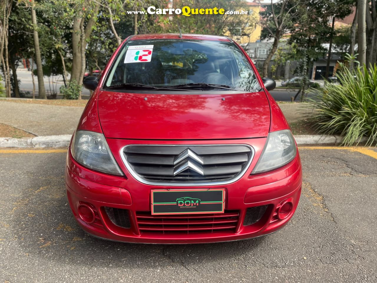 CITROËN   C3 GLX 1.4 GLX SONORA 1.4 FLEX 8V 5P   VERMELHO 2012 1.4 FLEX - Loja