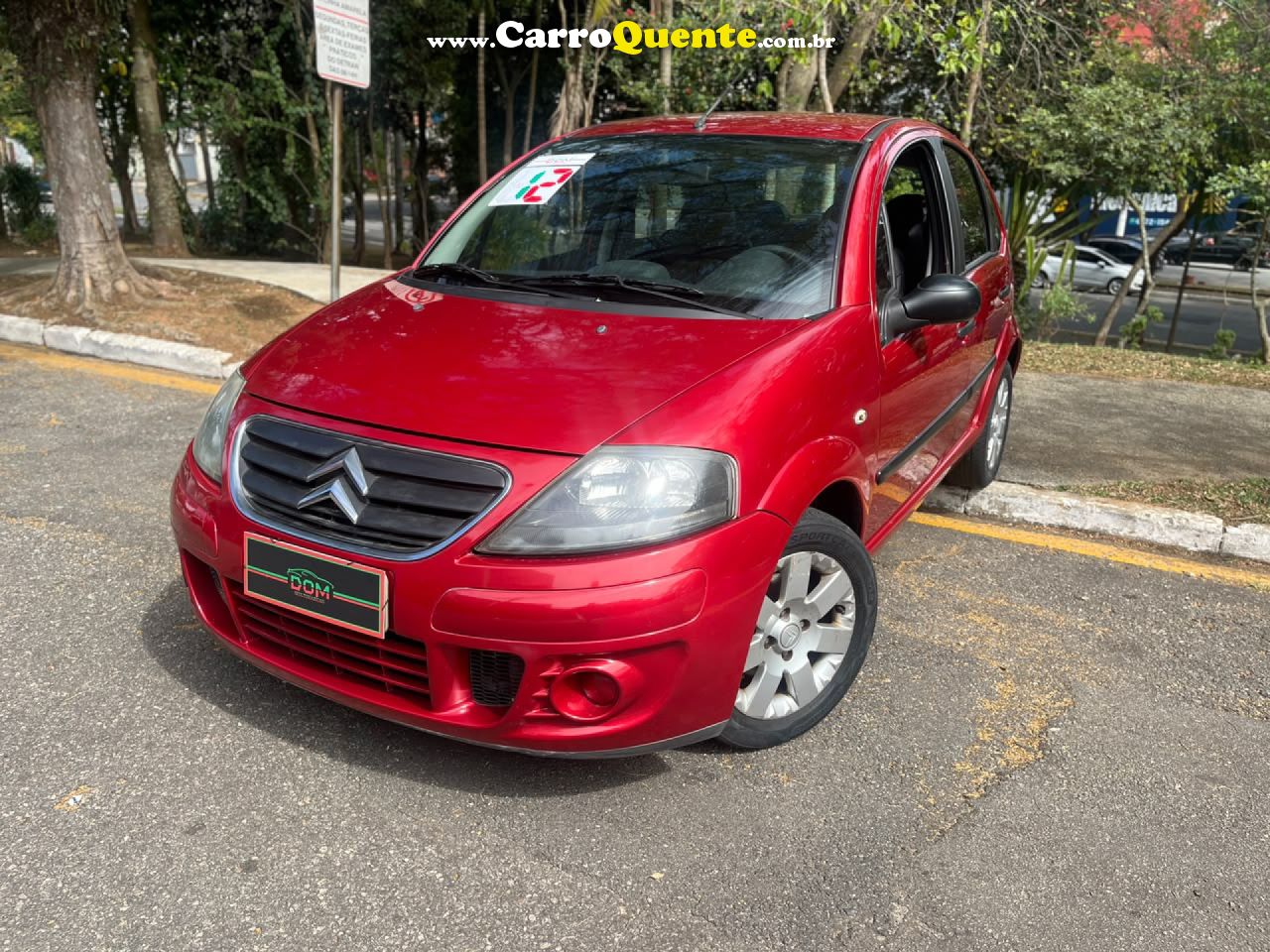 CITROËN   C3 GLX 1.4 GLX SONORA 1.4 FLEX 8V 5P   VERMELHO 2012 1.4 FLEX - Loja