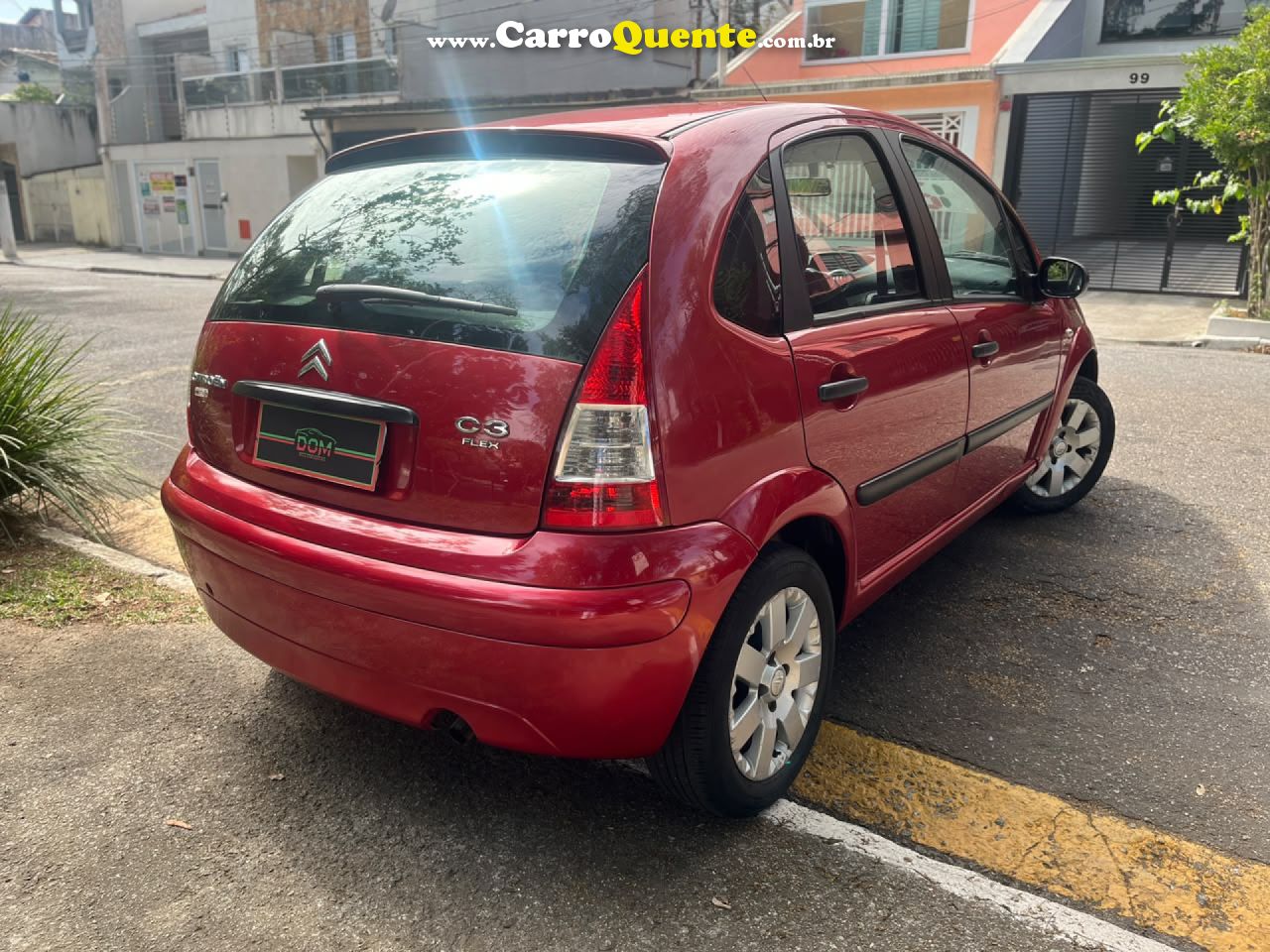 CITROËN   C3 GLX 1.4 GLX SONORA 1.4 FLEX 8V 5P   VERMELHO 2012 1.4 FLEX - Loja