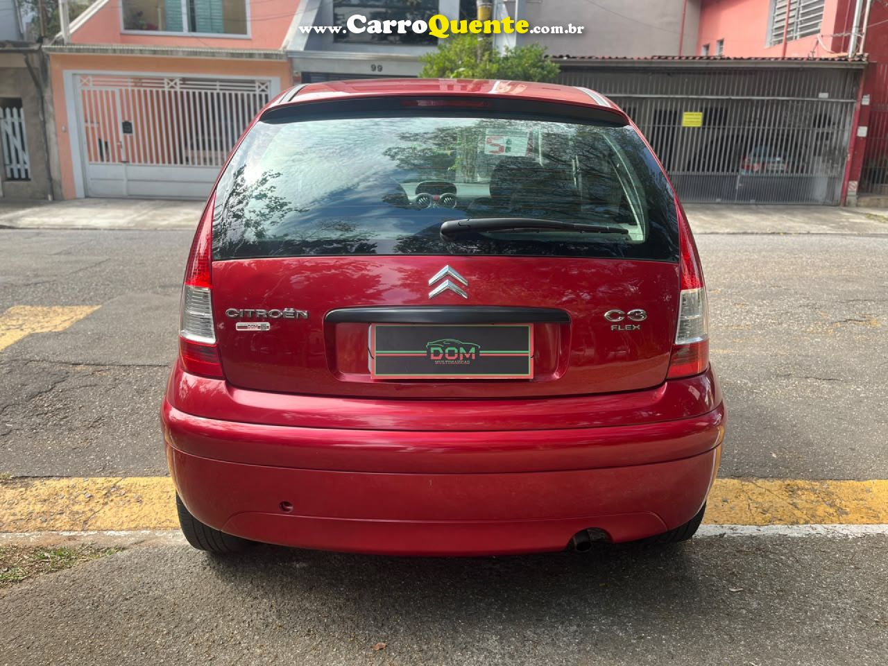 CITROËN   C3 GLX 1.4 GLX SONORA 1.4 FLEX 8V 5P   VERMELHO 2012 1.4 FLEX - Loja