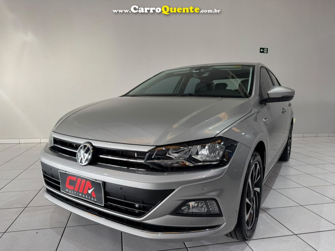 VOLKSWAGEN   VIRTUS HIGHLINE 200 TSI 1.0 FLEX 12V AUT   PRATA 2021 1.0 FLEX - Loja