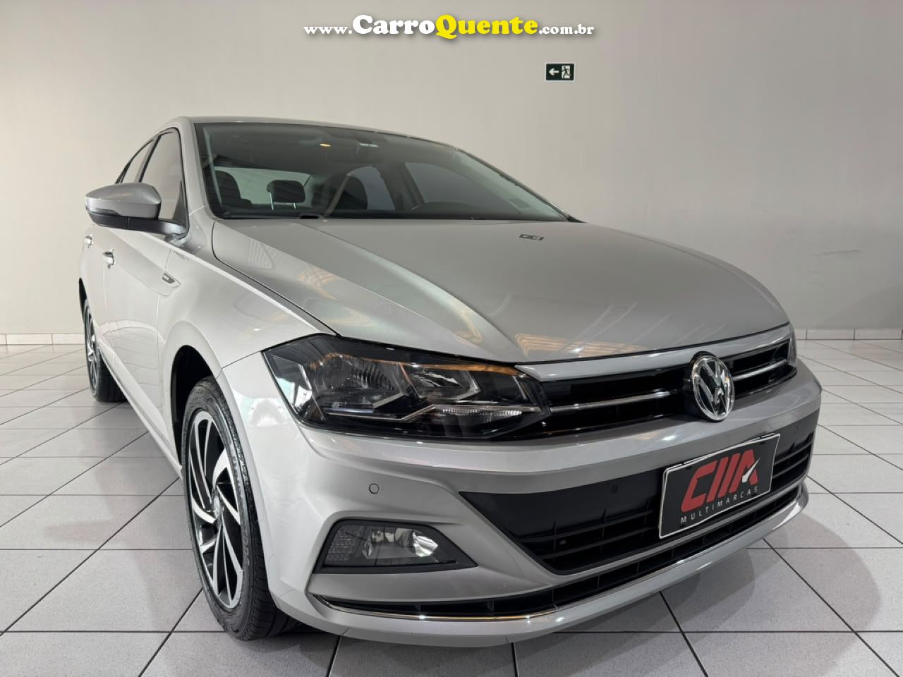 VOLKSWAGEN   VIRTUS HIGHLINE 200 TSI 1.0 FLEX 12V AUT   PRATA 2021 1.0 FLEX - Loja