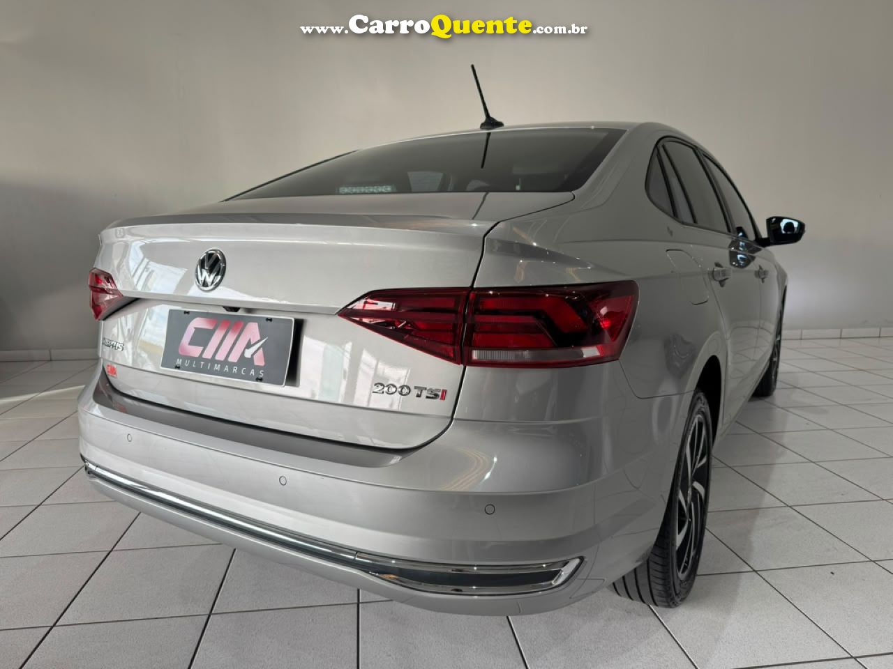 VOLKSWAGEN   VIRTUS HIGHLINE 200 TSI 1.0 FLEX 12V AUT   PRATA 2021 1.0 FLEX - Loja