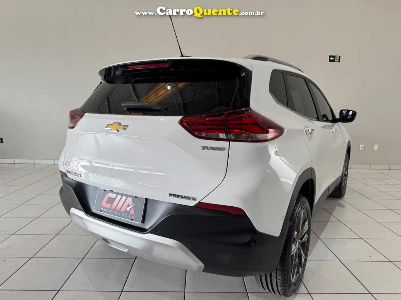 CHEVROLET   TRACKER PREMIER 1.2 TURBO 12V FLEX AUT.   BRANCO 2021 1.2 FLEX - Loja