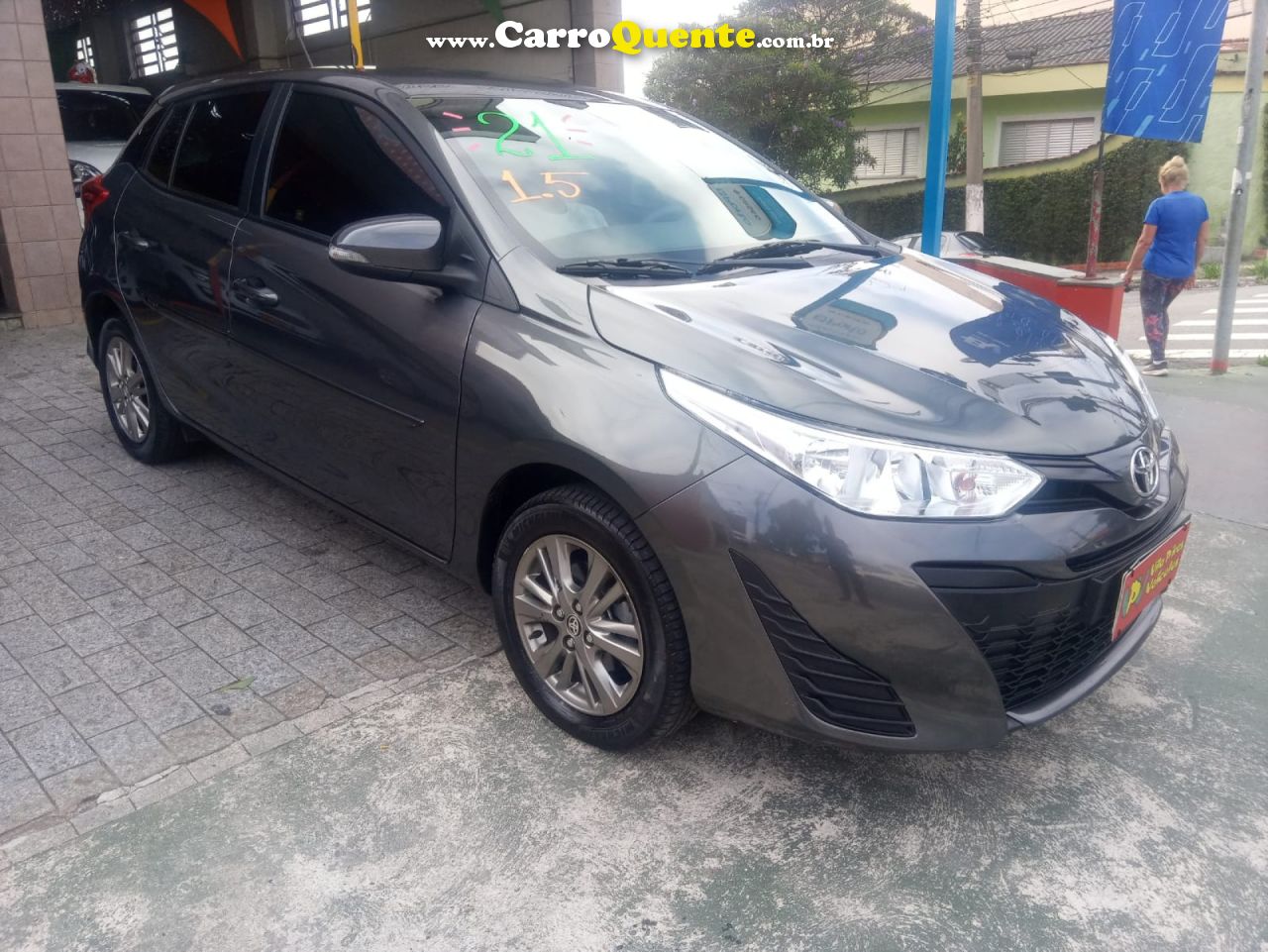 TOYOTA   YARIS XL PLUS CON. 1.5 FLEX 16V 5P AUT.   CINZA 2021 1.5 FLEX - Loja