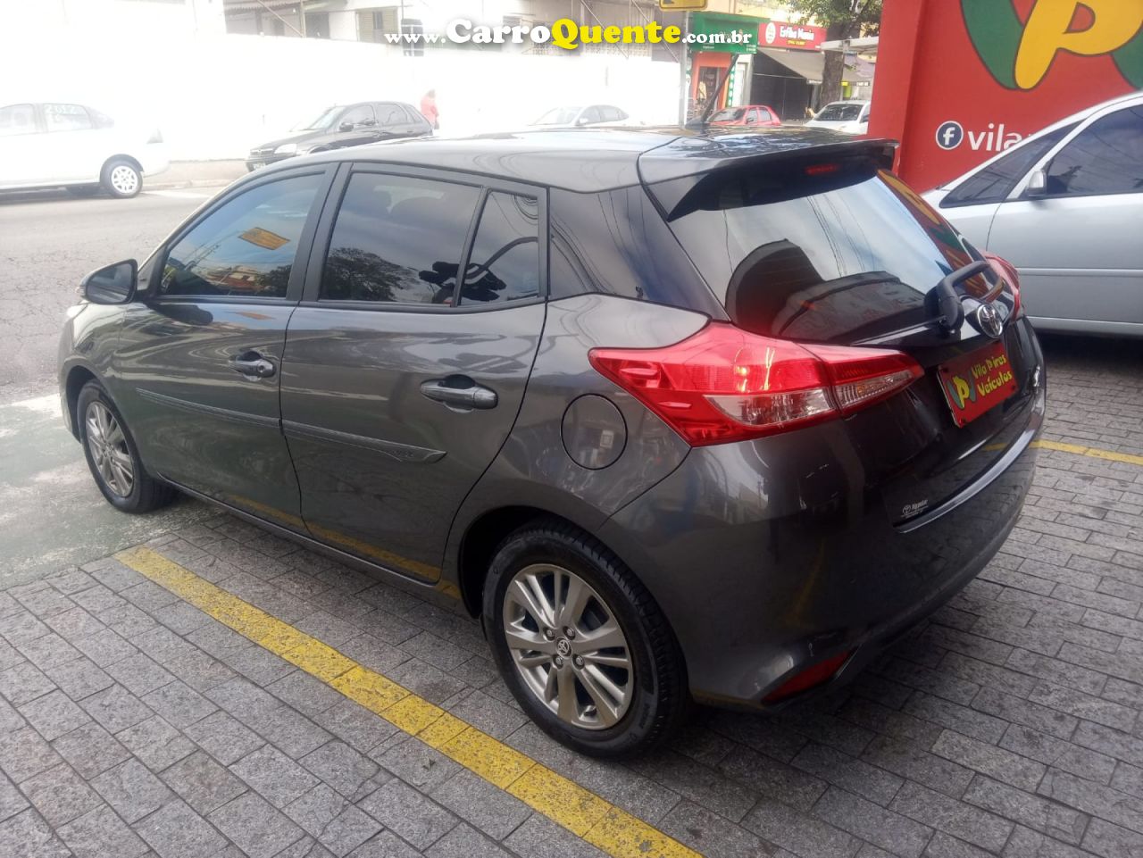 TOYOTA   YARIS XL PLUS CON. 1.5 FLEX 16V 5P AUT.   CINZA 2021 1.5 FLEX - Loja