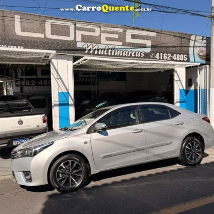 TOYOTA   COROLLA GLI 1.8 FLEX 16V  AUT.   PRATA 2015 1.8 FLEX