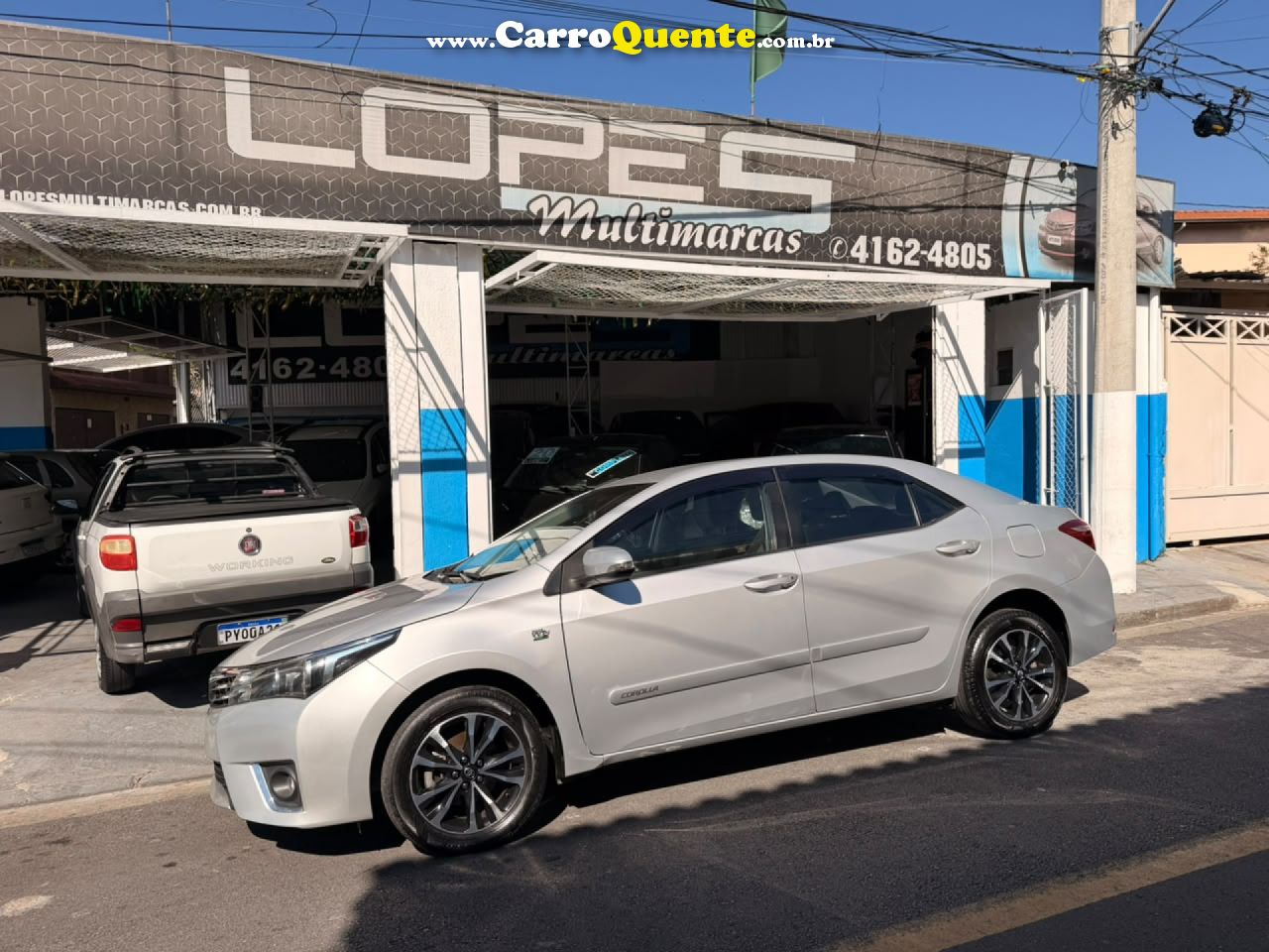 TOYOTA   COROLLA GLI 1.8 FLEX 16V  AUT.   PRATA 2015 1.8 FLEX - Loja
