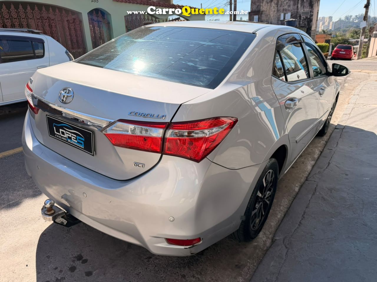 TOYOTA   COROLLA GLI 1.8 FLEX 16V  AUT.   PRATA 2015 1.8 FLEX - Loja