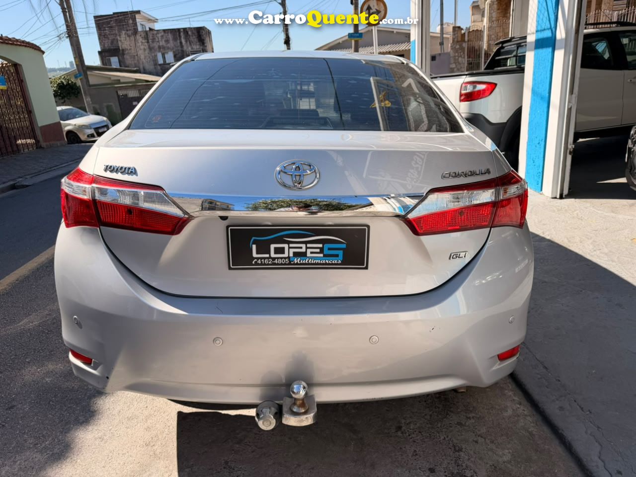 TOYOTA   COROLLA GLI 1.8 FLEX 16V  AUT.   PRATA 2015 1.8 FLEX - Loja