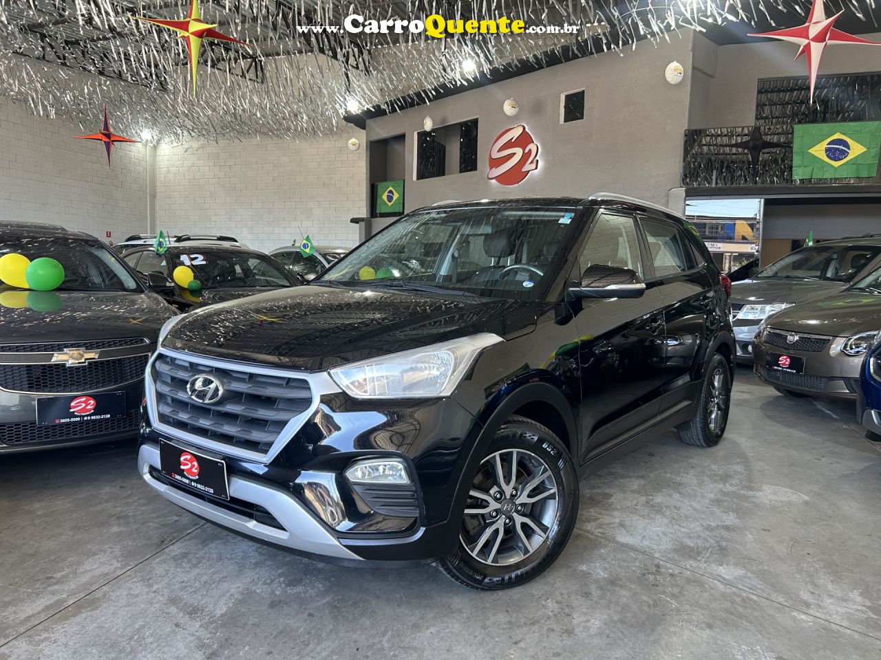 HYUNDAI   CRETA ATTITUDE 1.6 16V FLEX AUT.   PRETO 2019 1.6 FLEX - Loja