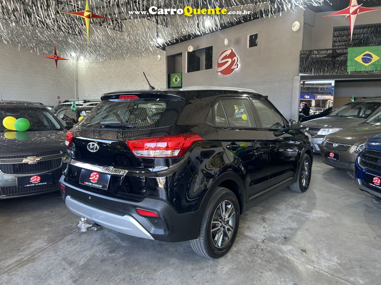 HYUNDAI   CRETA ATTITUDE 1.6 16V FLEX AUT.   PRETO 2019 1.6 FLEX - Loja