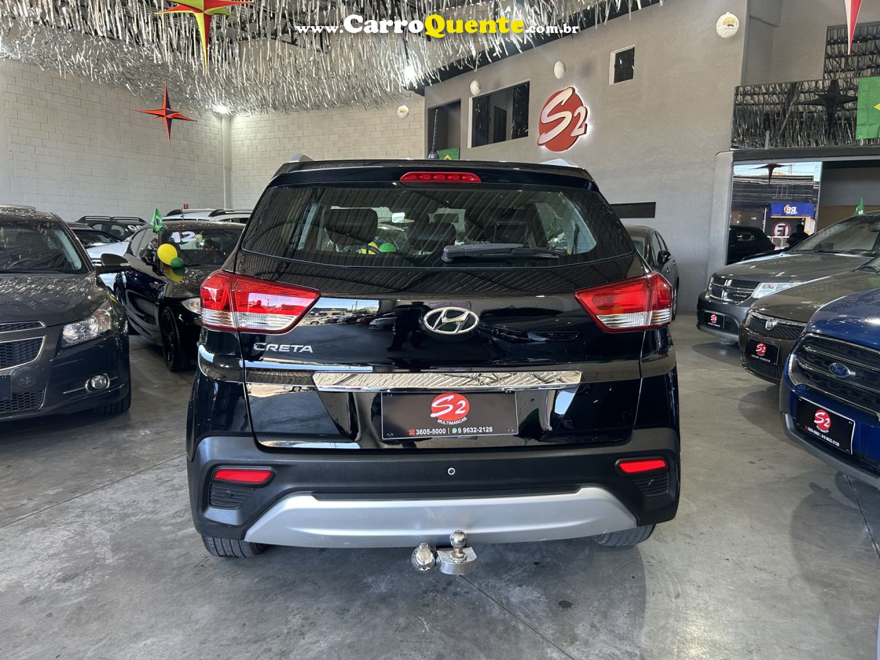 HYUNDAI   CRETA ATTITUDE 1.6 16V FLEX AUT.   PRETO 2019 1.6 FLEX - Loja