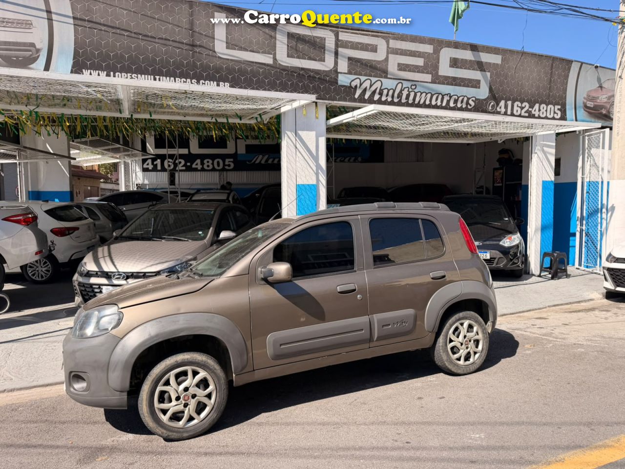 FIAT   UNO WAY 1.0 EVO FIRE FLEX 8V 5P   CINZA 2013 1.0 FLEX - Loja