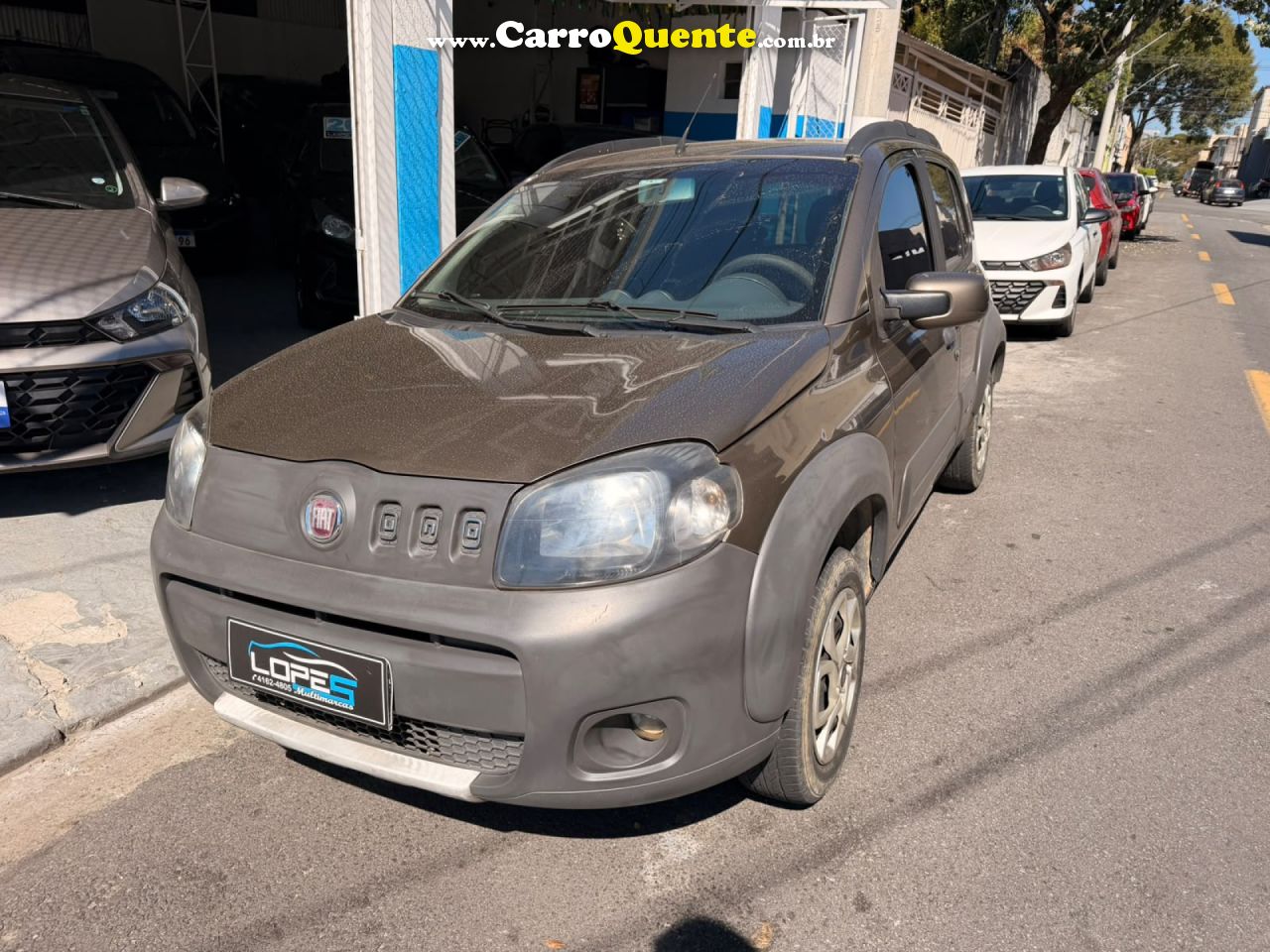 FIAT   UNO WAY 1.0 EVO FIRE FLEX 8V 5P   CINZA 2013 1.0 FLEX - Loja