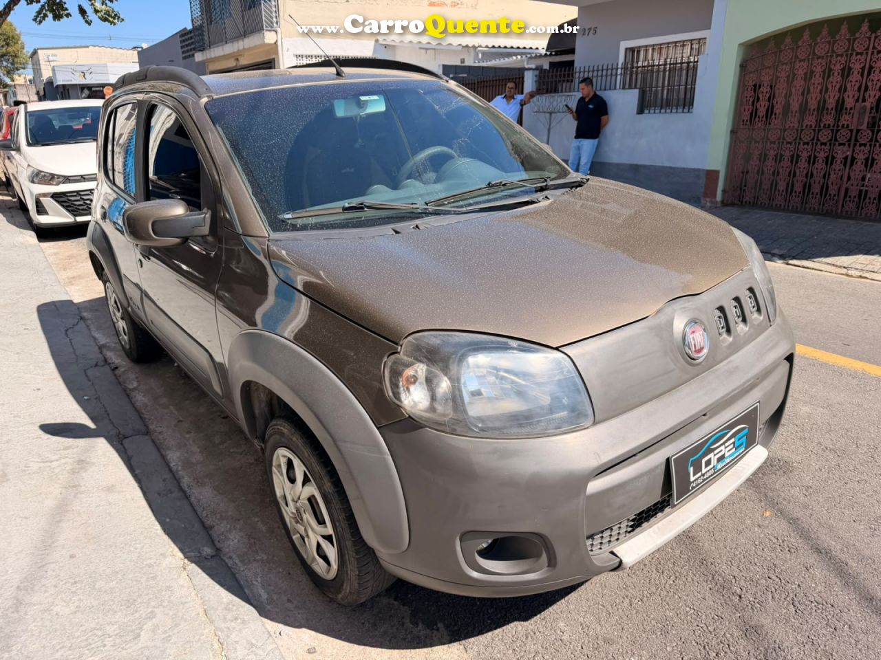 FIAT   UNO WAY 1.0 EVO FIRE FLEX 8V 5P   CINZA 2013 1.0 FLEX - Loja