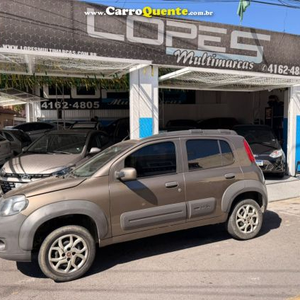 FIAT   UNO WAY 1.0 EVO FIRE FLEX 8V 5P   CINZA 2013 1.0 FLEX