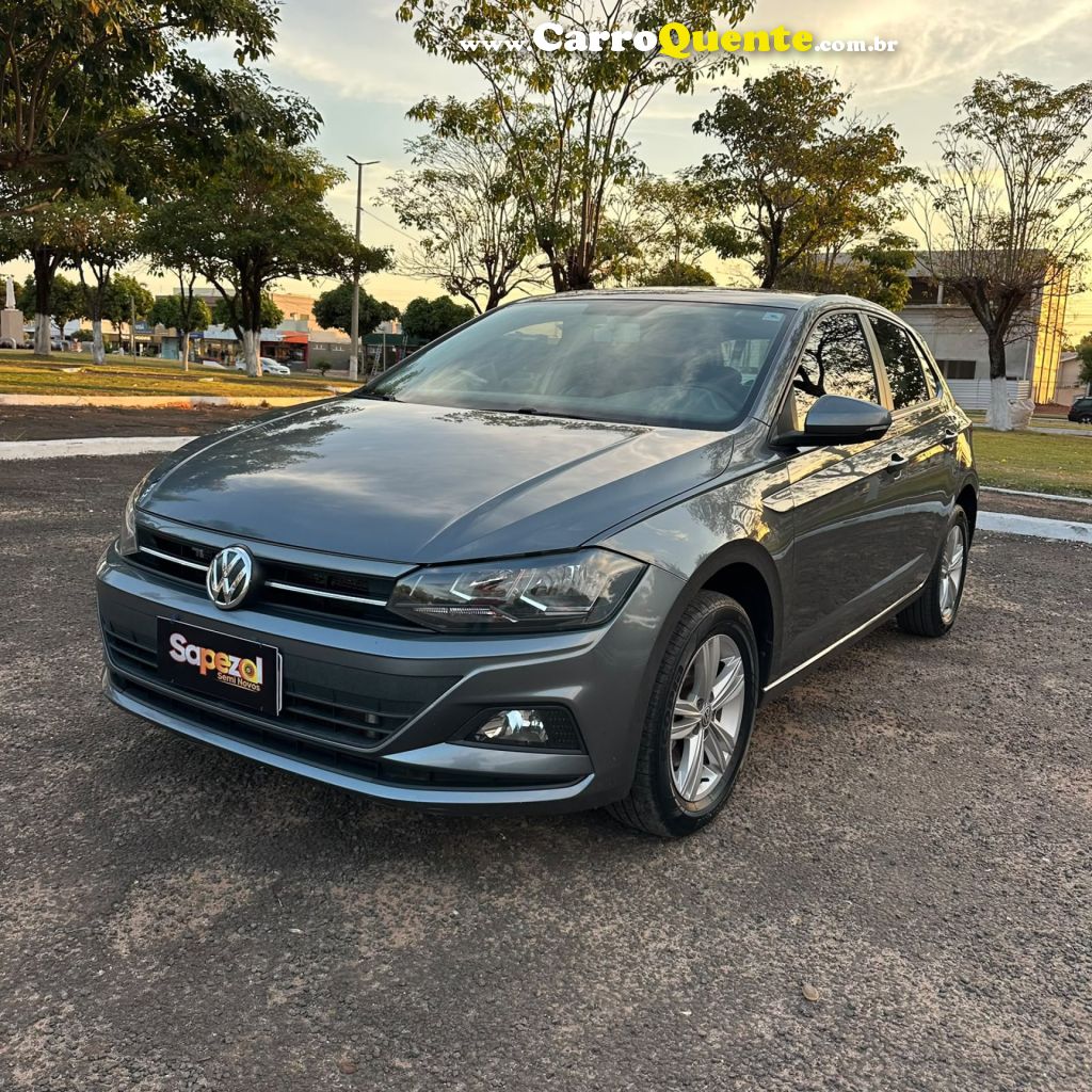 VOLKSWAGEN   POLO COMFORT. 200 TSI 1.0 FLEX 12V AUT.   CINZA 2021 1.0 FLEX - Loja