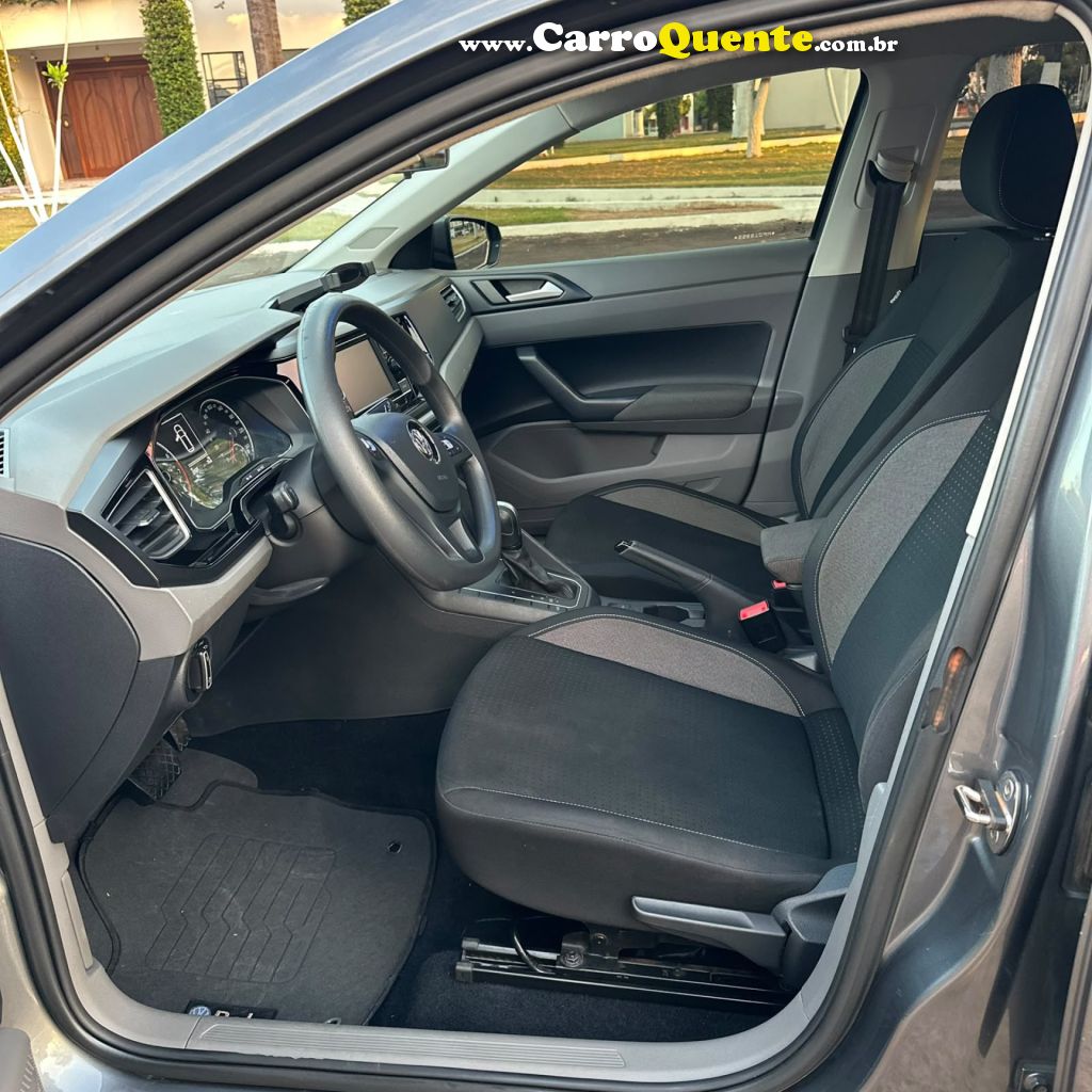 VOLKSWAGEN   POLO COMFORT. 200 TSI 1.0 FLEX 12V AUT.   CINZA 2021 1.0 FLEX - Loja