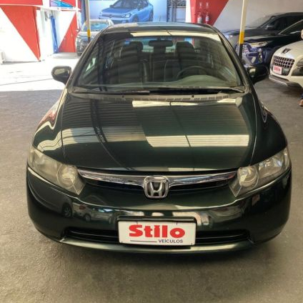 HONDA   CIVIC SEDAN LXS 1.81.8 FLEX 16V AUT. 4P   VERDE 2007 1.8 FLEX