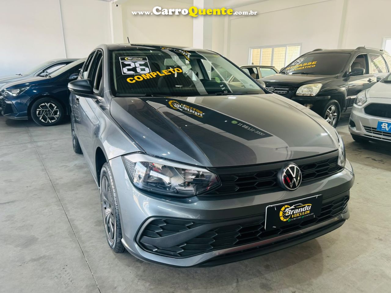 VOLKSWAGEN   POLO TRACK 1.0 FLEX 12V 5P   CINZA 2026 1.0 FLEX - Loja
