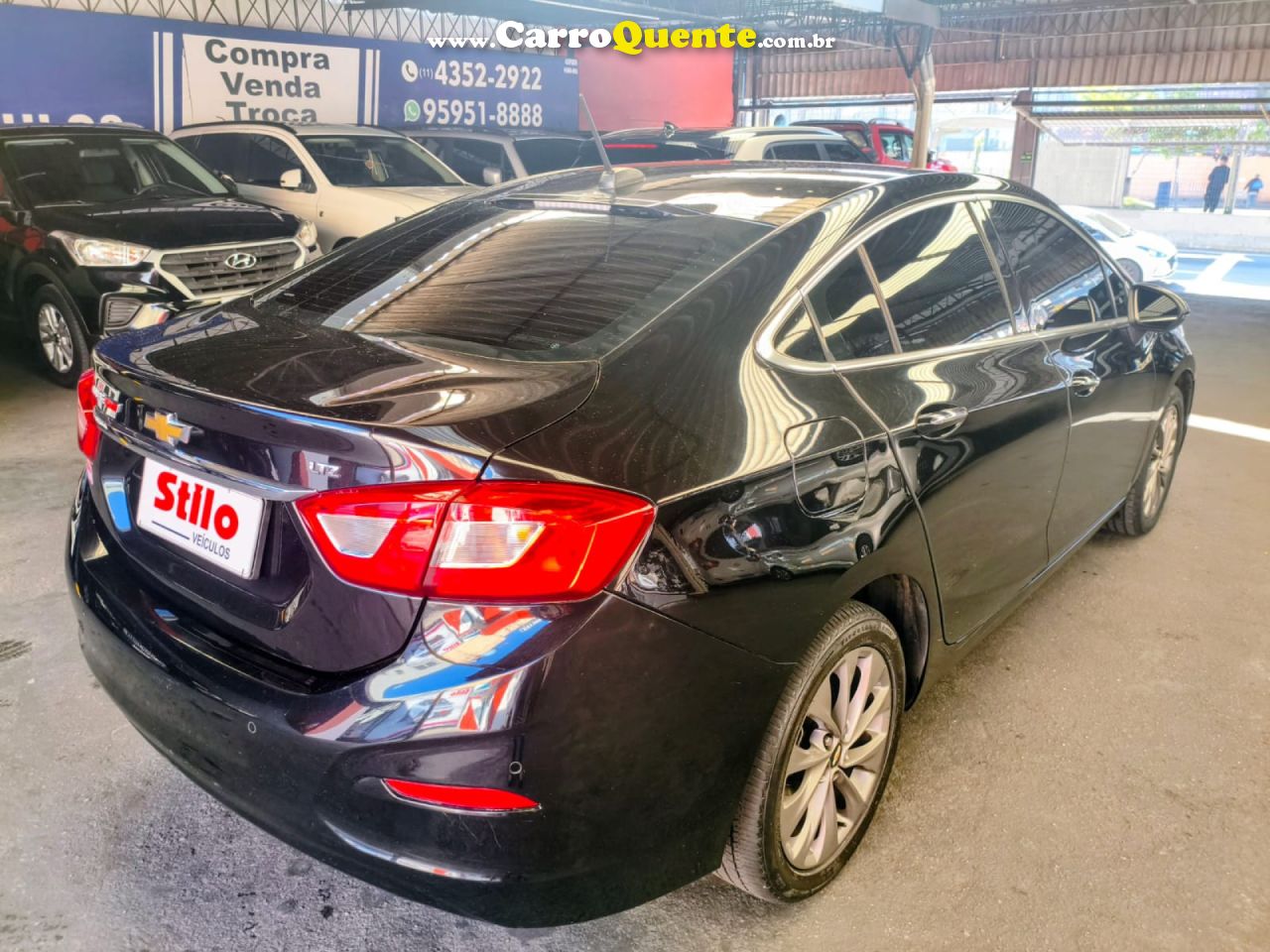 CHEVROLET   CRUZE LTZ 1.4 16V TURBO FLEX 4P AUT.   PRETO 2019 1.4 FLEX - Loja