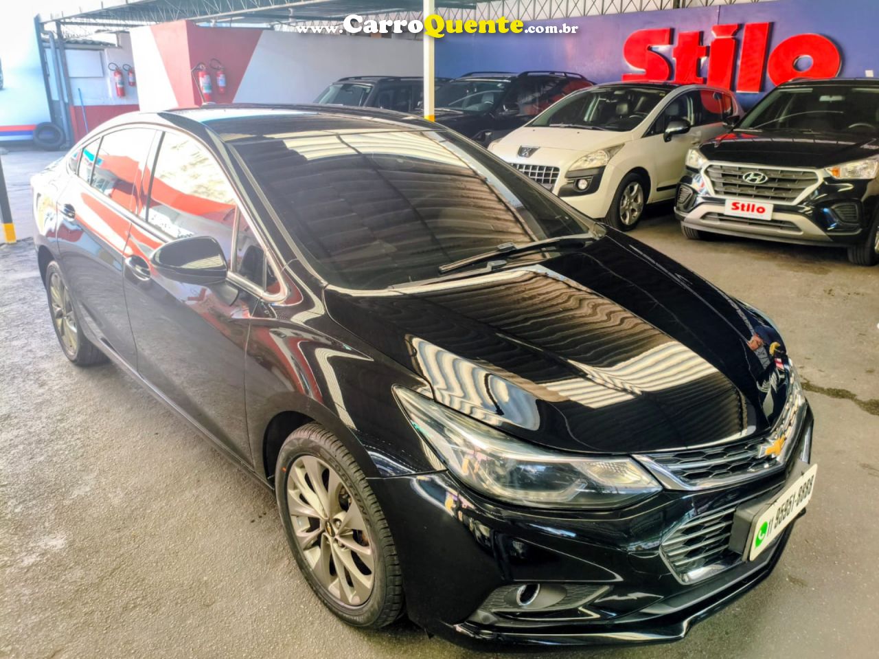 CHEVROLET   CRUZE LTZ 1.4 16V TURBO FLEX 4P AUT.   PRETO 2019 1.4 FLEX - Loja
