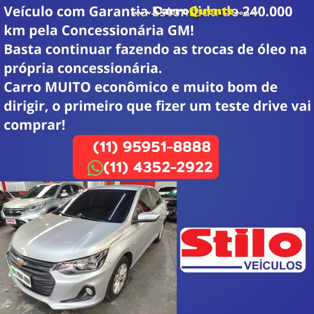 CHEVROLET   ONIX SEDAN PLUS LTZ 1.0 12V TB FLEX AUT.   PRATA 2020 1.0 FLEX - Loja