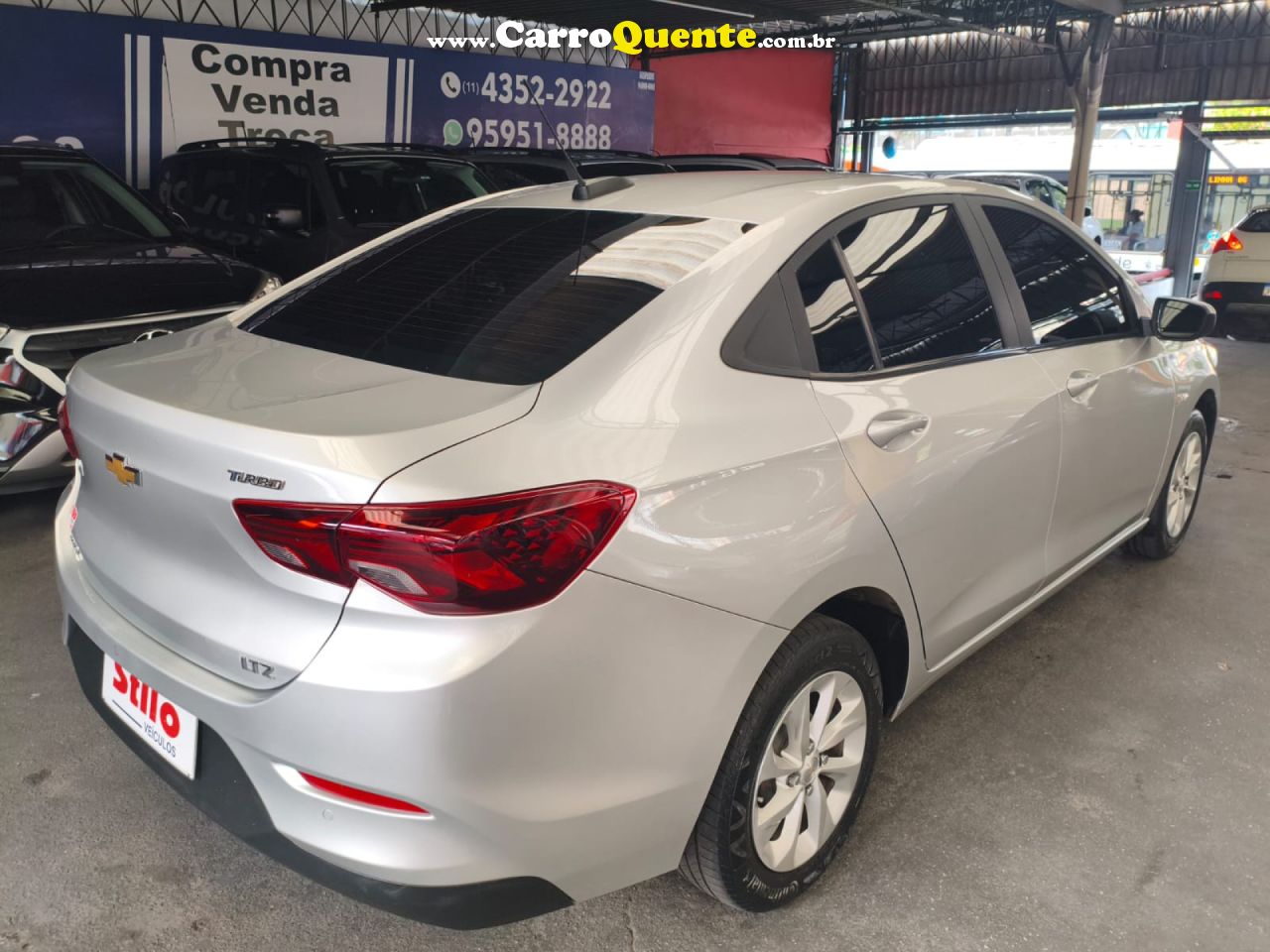 CHEVROLET   ONIX SEDAN PLUS LTZ 1.0 12V TB FLEX AUT.   PRATA 2020 1.0 FLEX - Loja