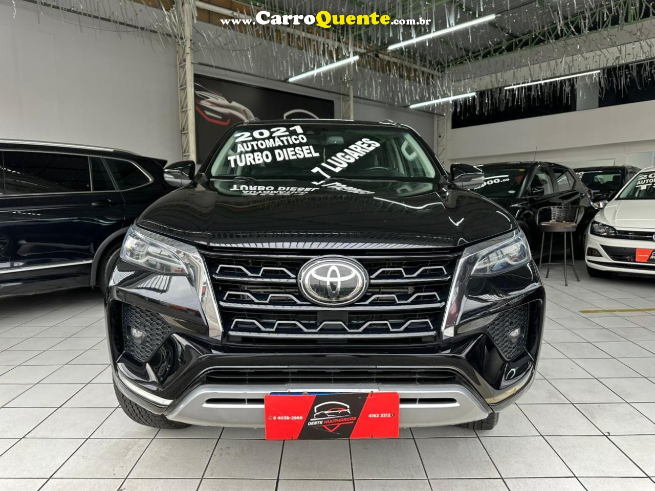 TOYOTA   HILUX SW4 SRX 4X4 2.8 TDI 16V DIES. AUT.   PRETO 2021 2.8 DIESEL - Loja