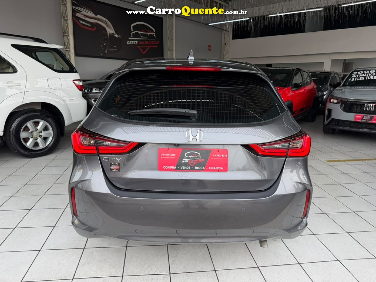 HONDA   CITY HATCHBACK TOURING 1.5 FLEX 16V AUT   CINZA 2023 1.5 FLEX - Loja