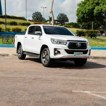 TOYOTA   HILUX CD SRX 4X4 2.8 TDI 16V DIESEL AUT.   BRANCO 2019 2.8 DIESEL
