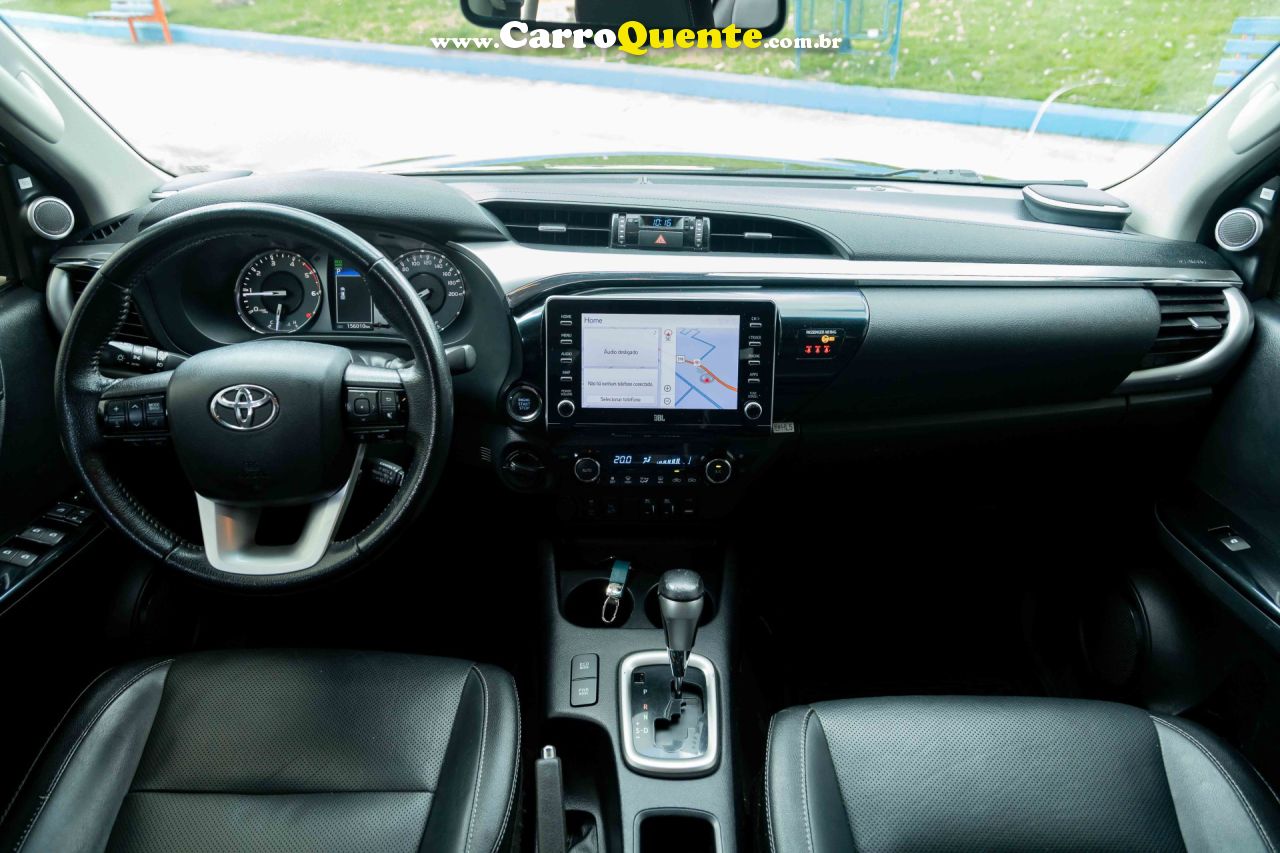 TOYOTA   HILUX CD SRX 4X4 2.8 TDI 16V DIESEL AUT.   PRETO 2021 2.8 DIESEL - Loja