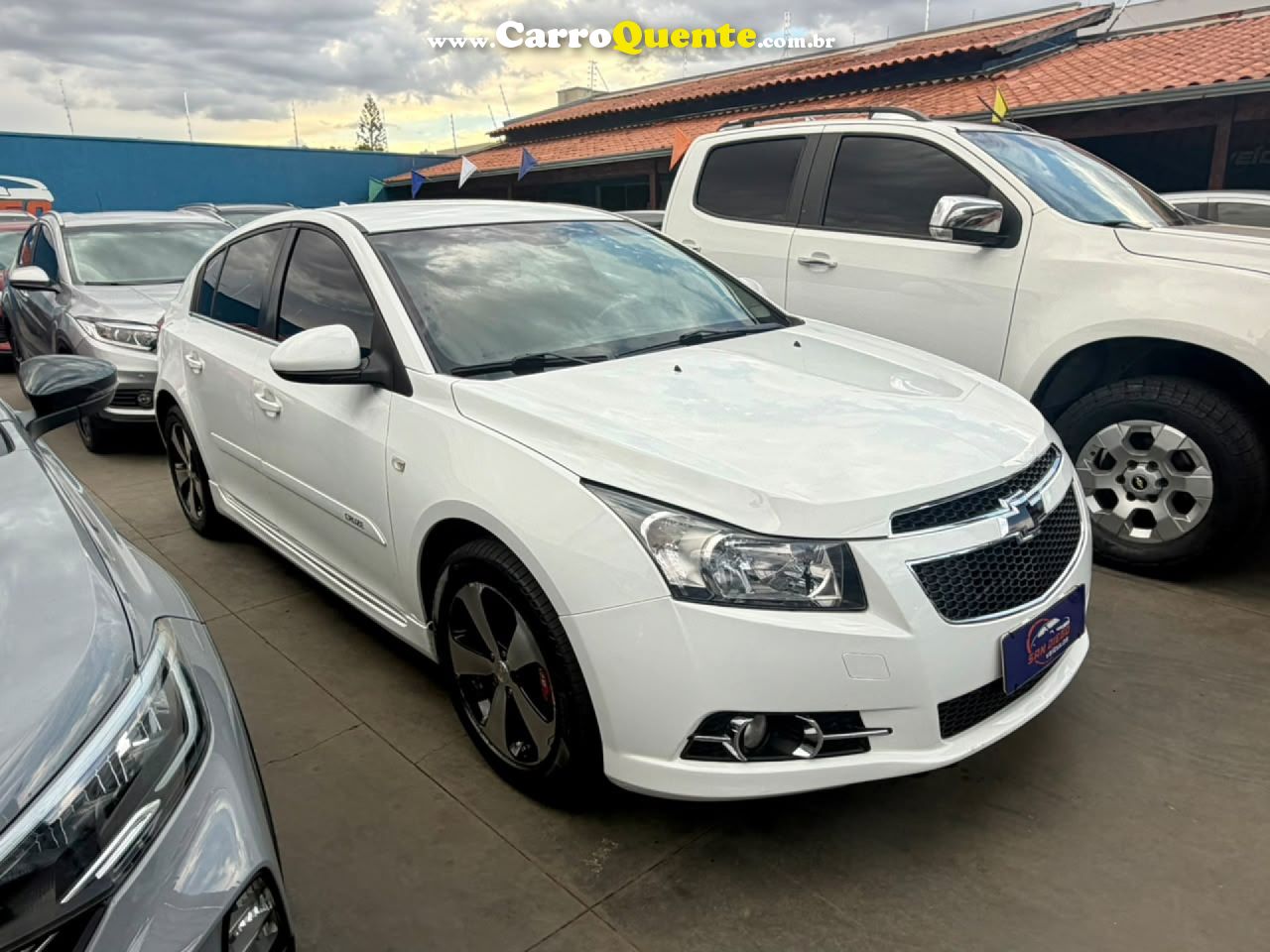 CHEVROLET   CRUZE HB SPORT LT 1.8 16V FLEXP. 5P AUT   BRANCO 2014 1.8 FLEX - Loja