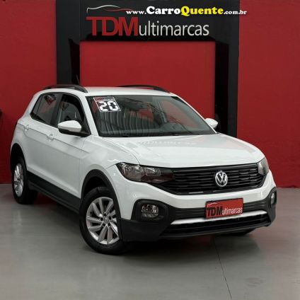 VOLKSWAGEN   T-CROSS SENSE 200 TSI 1.0 FLEX 5P AUT.   BRANCO 2020 1.0 FLEX