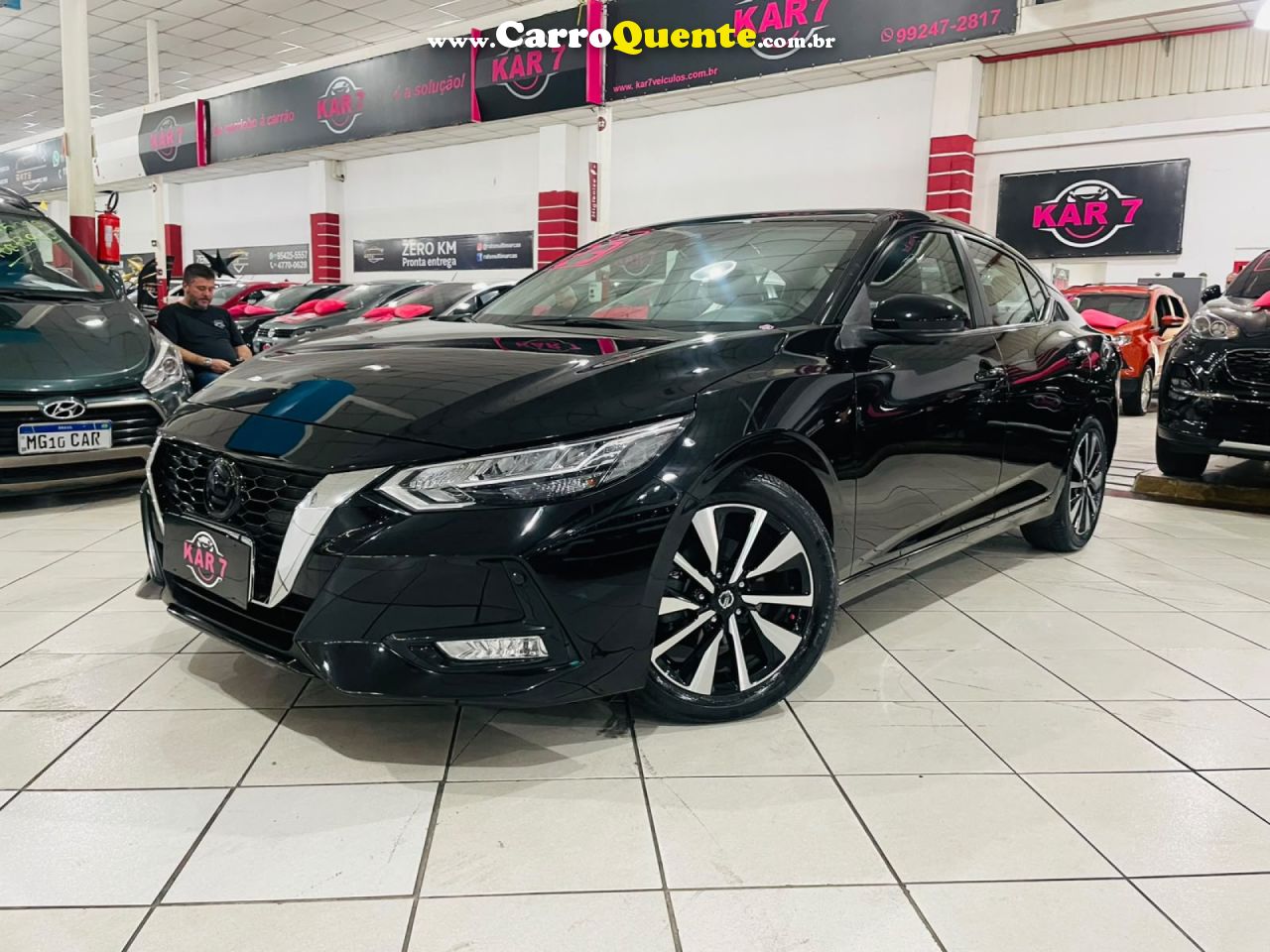NISSAN   SENTRA EXCLUSIVE 2.0 16V AUT.   PRETO 2024 2.0 GASOLINA - Loja