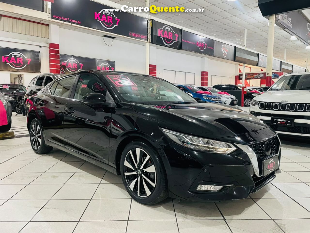 NISSAN   SENTRA EXCLUSIVE 2.0 16V AUT.   PRETO 2024 2.0 GASOLINA - Loja