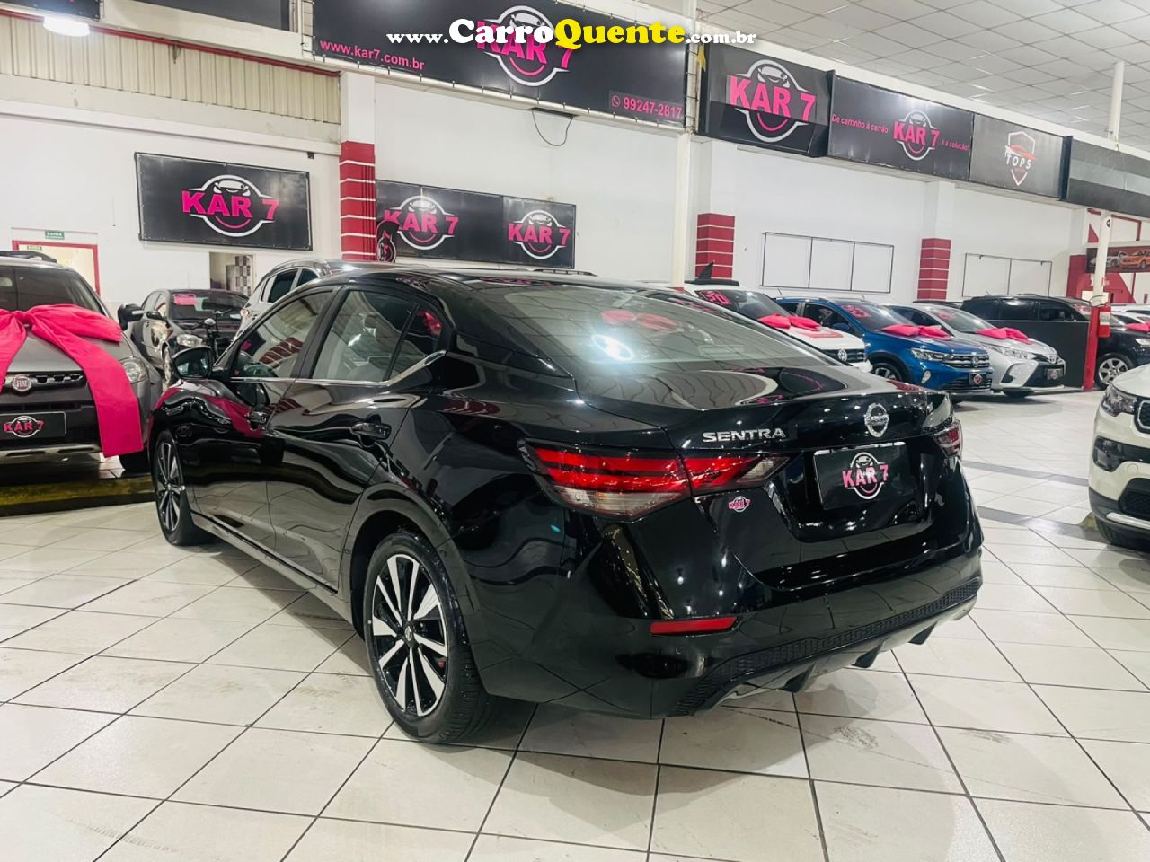 NISSAN   SENTRA EXCLUSIVE 2.0 16V AUT.   PRETO 2024 2.0 GASOLINA - Loja