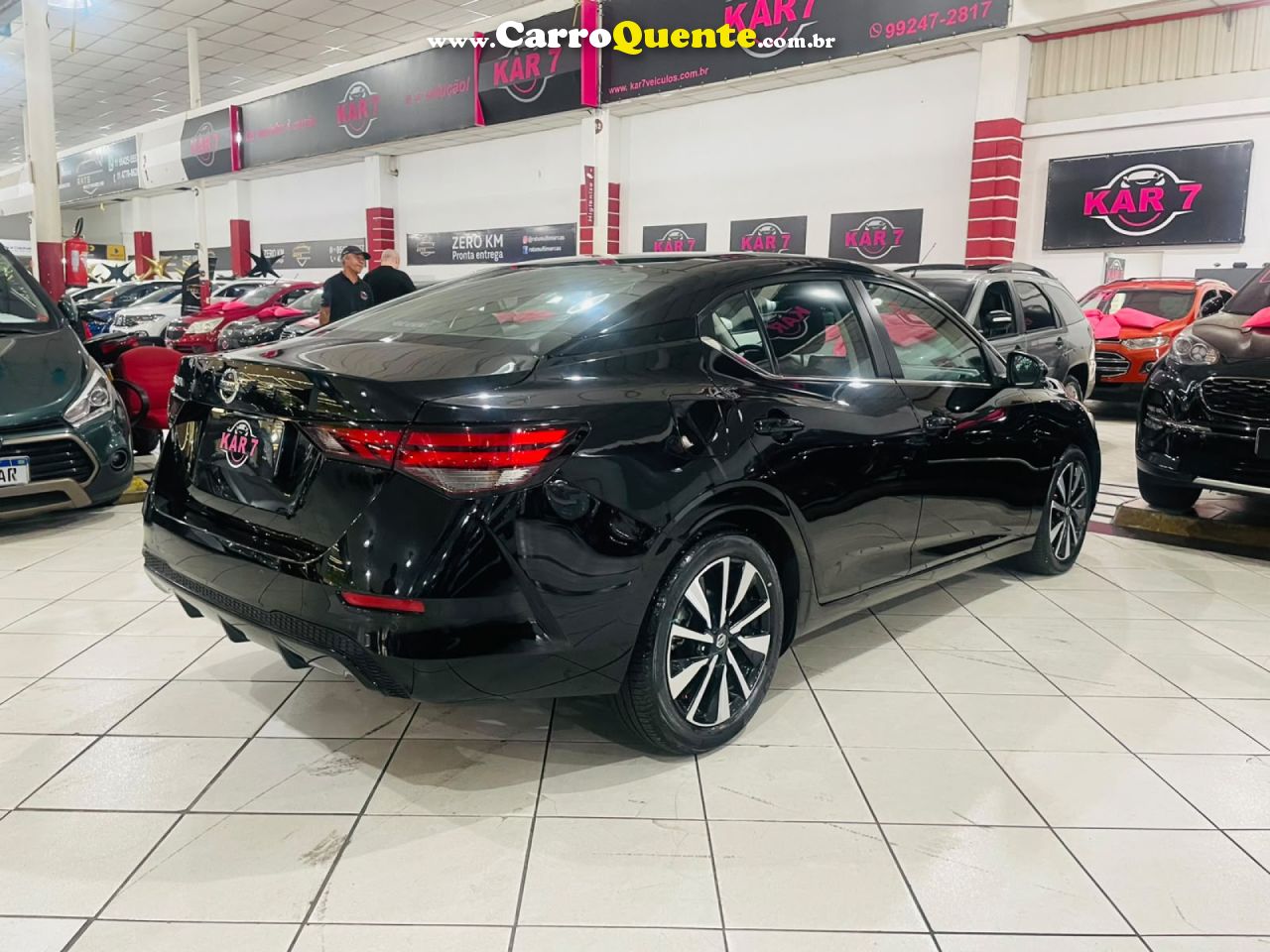NISSAN   SENTRA EXCLUSIVE 2.0 16V AUT.   PRETO 2024 2.0 GASOLINA - Loja