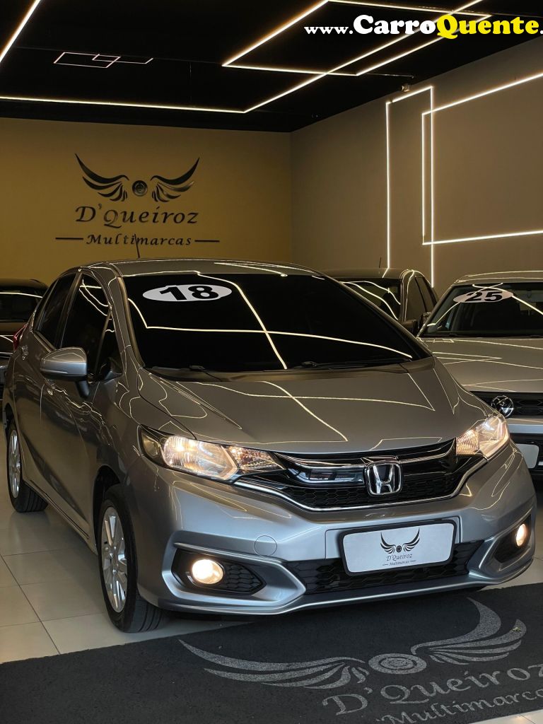 HONDA   FIT LX 1.5 FLEXONE 16V 5P AUT.   CINZA 2018 1.5 FLEX - Loja