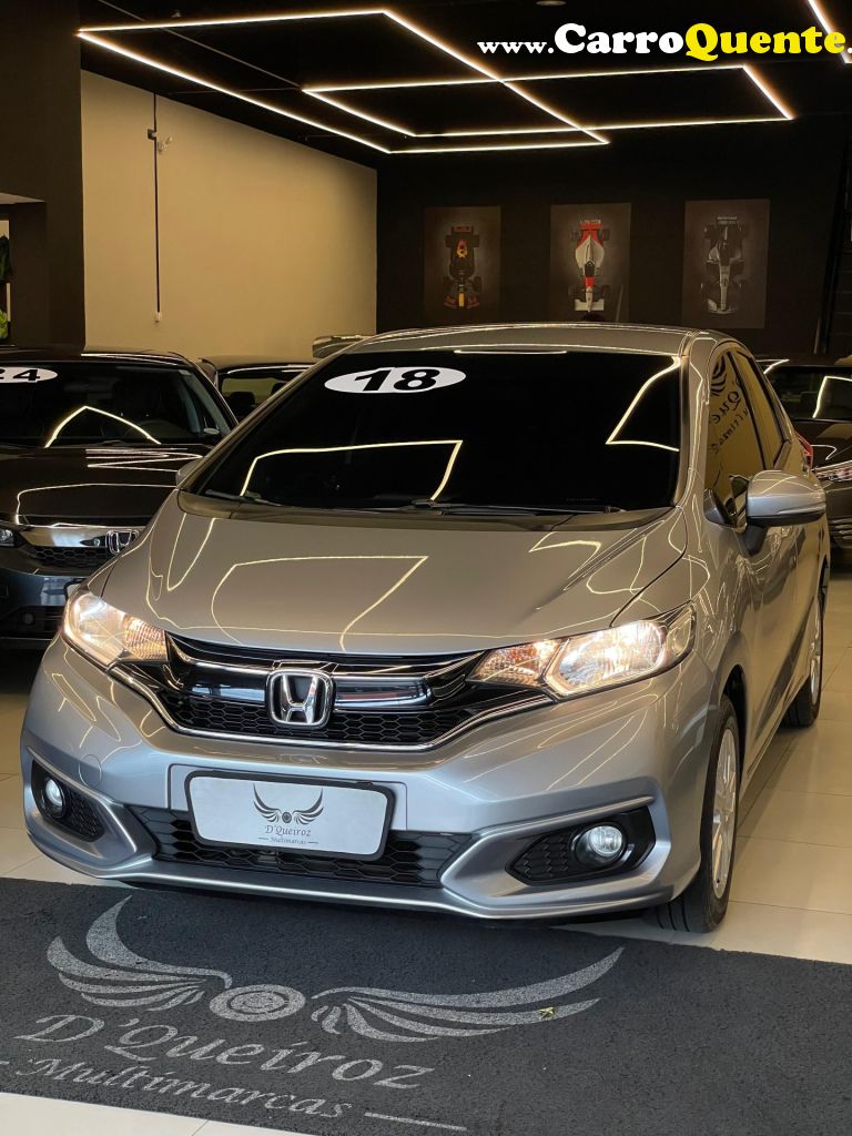 HONDA   FIT LX 1.5 FLEXONE 16V 5P AUT.   CINZA 2018 1.5 FLEX - Loja