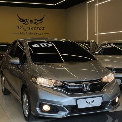 HONDA   FIT LX 1.5 FLEXONE 16V 5P AUT.   CINZA 2018 1.5 FLEX